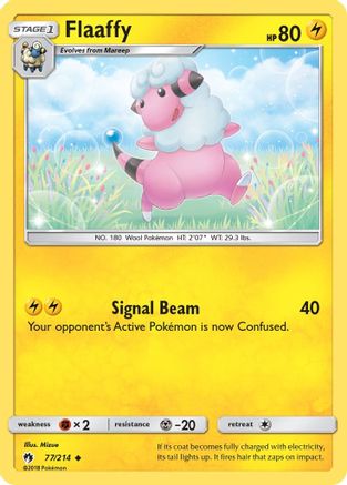 Flaaffy 077/214 - Reverse Holofoil SM Lost Thunder - Uncommon