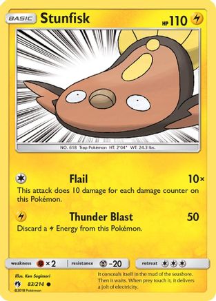 Stunfisk 083/214 SM Lost Thunder - Common
