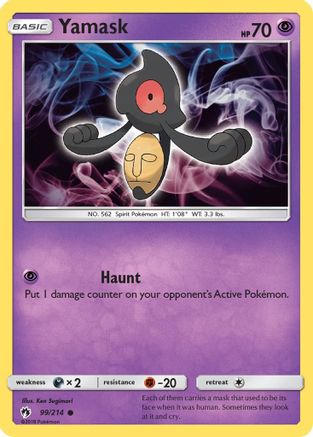 Yamask 099/214 - Reverse Holofoil SM Lost Thunder - Common