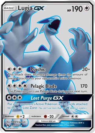 Lugia GX (Full Art) 207 - Holofoil SM Lost Thunder - Ultra Rare