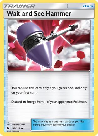 Wait and See Hammer 192/214 - Reverse Holofoil SM Lost Thunder - Uncommon