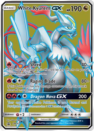 White Kyurem GX SM141 - Holofoil SM Promos - Promo