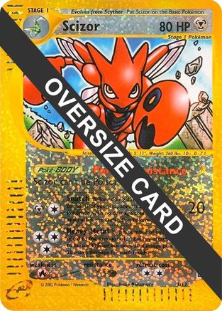 Scizor 007/12 - Reverse Holofoil Jumbo Cards - Promo