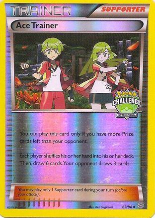 Ace Trainer (International Challenge) 069/98 - Reverse Holofoil League & Championship Cards - Promo