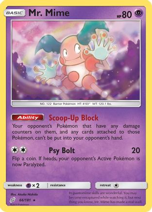 Mr. Mime 066/181 SM Team Up - Rare