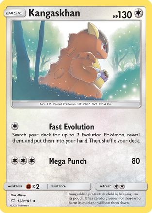 Kangaskhan 128/181 - Reverse Holofoil SM Team Up - Uncommon