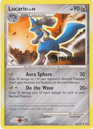 Lucario (Prerelease) 053/127 Diamond and Pearl Promos - Promo