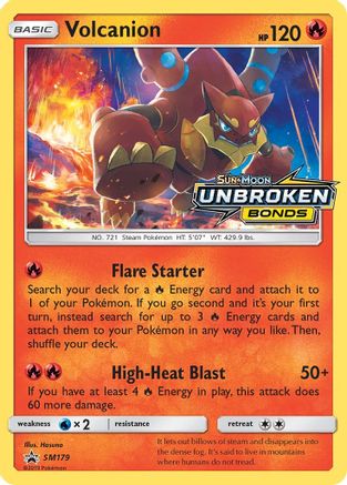 Volcanion (Prerelease) SM179 - Holofoil SM Promos - Promo