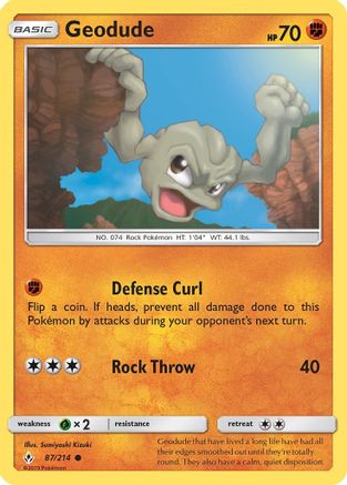 Geodude 087/214 SM Unbroken Bonds - Common
