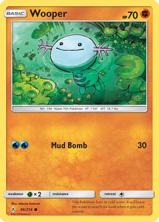 Wooper 096/214 SM Unbroken Bonds - Common