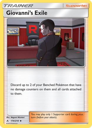 Giovanni's Exile 174/214 SM Unbroken Bonds - Uncommon