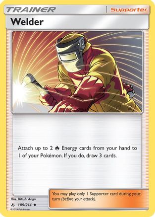 Welder 189/214 - Reverse Holofoil SM Unbroken Bonds - Uncommon