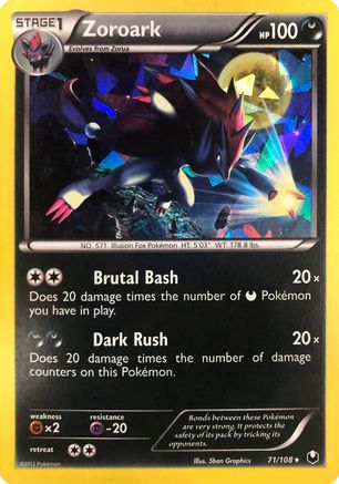 Zoroark (Cracked Ice Holo) 071/108 - Holofoil Deck Exclusives - Holo Rare