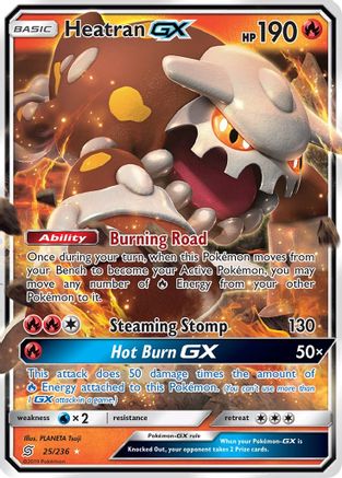 Heatran GX 025/236 - Holofoil SM Unified Minds - Ultra Rare