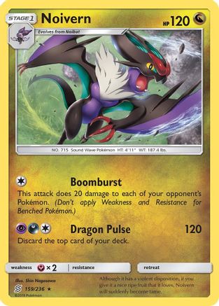 Noivern 159/236 - Reverse Holofoil SM Unified Minds - Rare