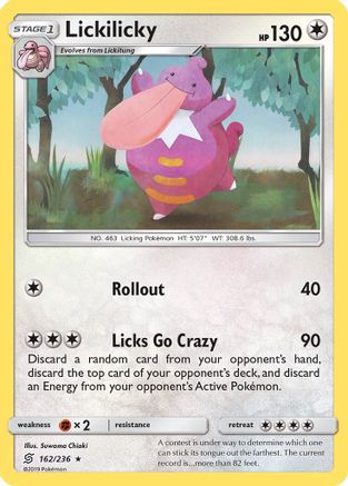 Lickilicky 162 - Reverse Holofoil SM Unified Minds - Rare