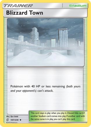 Blizzard Town 187 - Reverse Holofoil SM Unified Minds - Uncommon