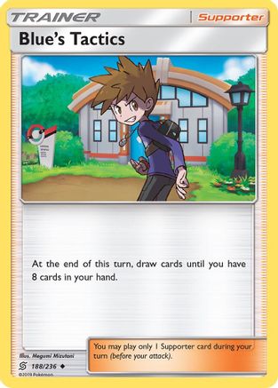 Blue's Tactics 188/236 - Reverse Holofoil SM Unified Minds - Uncommon