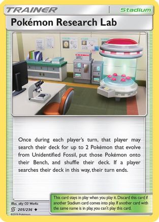 Pokemon Research Lab 205/236 SM Unified Minds - Uncommon