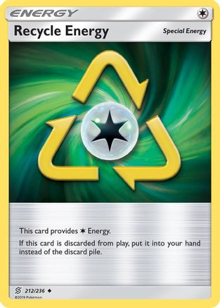 Recycle Energy 212/236 - Reverse Holofoil SM Unified Minds - Uncommon