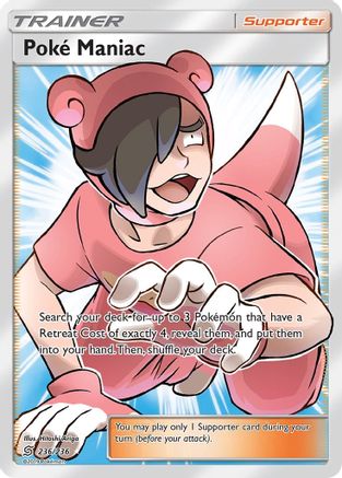 Poke Maniac (Full Art) 236 - Holofoil SM Unified Minds - Ultra Rare