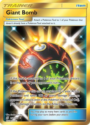 Giant Bomb (Secret) 251 - Holofoil SM Unified Minds - Secret Rare