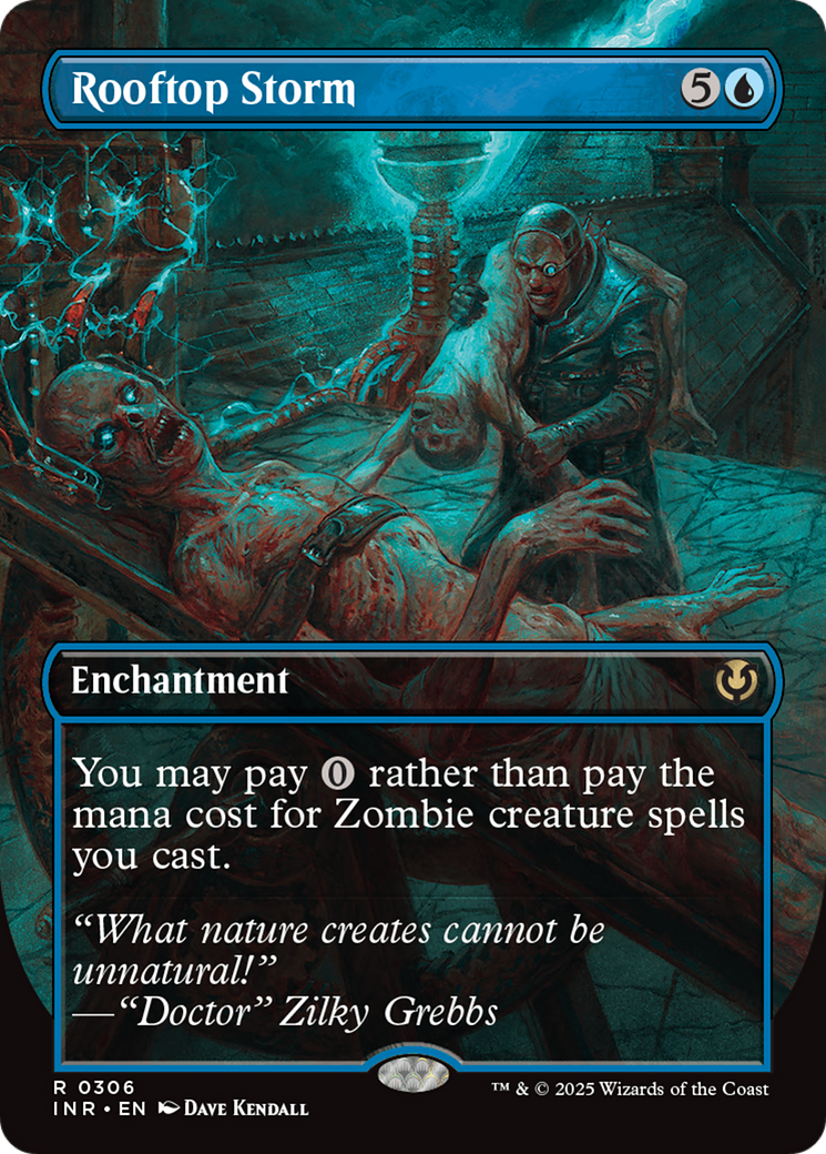 Rooftop Storm (Borderless) (INR-306) - Innistrad Remastered: (enchantment) Foil