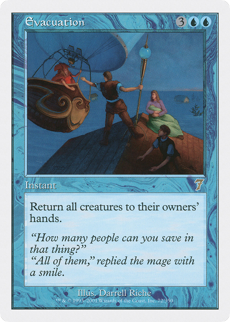 Evacuation (7ED-72★) - 7th Edition Foil