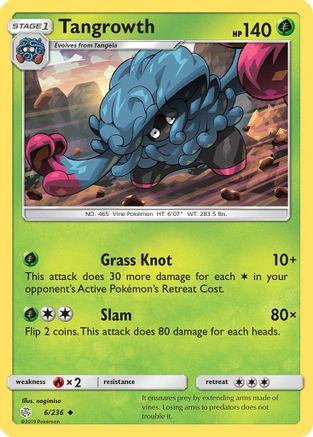 Tangrowth 006/236 - Reverse Holofoil SM Cosmic Eclipse - Uncommon