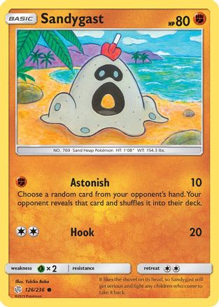 Sandygast 126 - Reverse Holofoil SM Cosmic Eclipse - Common