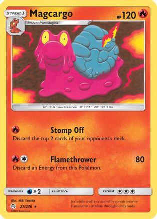 Magcargo 027 SM Cosmic Eclipse - Rare