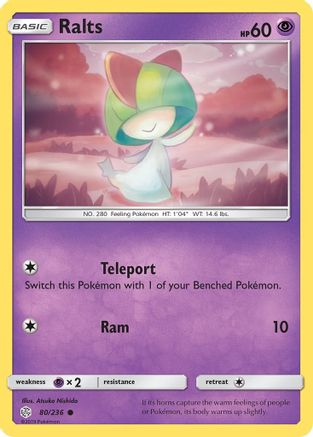 Ralts 080/236 SM Cosmic Eclipse - Common