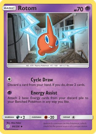Rotom 086/236 - Reverse Holofoil SM Cosmic Eclipse - Uncommon