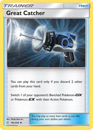 Great Catcher 192/236 - Reverse Holofoil SM Cosmic Eclipse - Uncommon