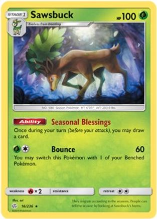 Sawsbuck (Prerelease Kit Exclusive) 016/236 Deck Exclusives - Rare