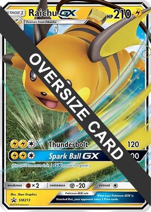 Raichu GX SM213 - Holofoil Jumbo Cards - Promo