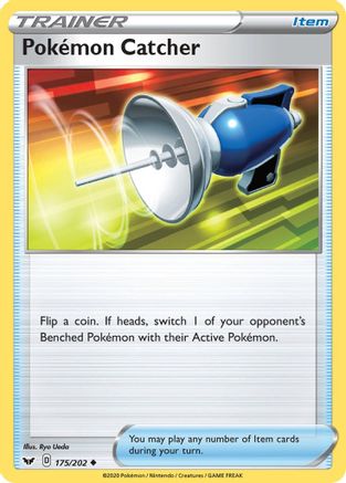 Pokemon Catcher 175/202 SWSH01 Sword & Shield Base Set - Uncommon