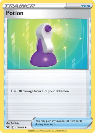 Potion 177/202 - Reverse Holofoil SWSH01 Sword & Shield Base Set - Uncommon