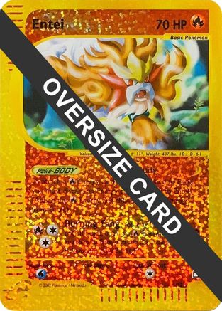 Entei (Box Topper) 005/12 - Reverse Holofoil Jumbo Cards - Promo