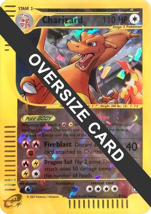 Charizard (Box Topper) 009/12 - Reverse Holofoil Jumbo Cards - Promo