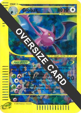 Crobat (Box Topper) 010/12 - Reverse Holofoil Jumbo Cards - Promo