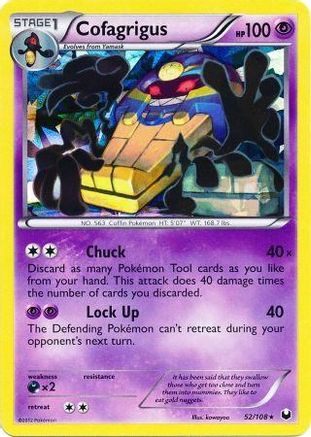 Cofagrigus (Cracked Ice Holo) 052/108 - Holofoil Deck Exclusives - Rare