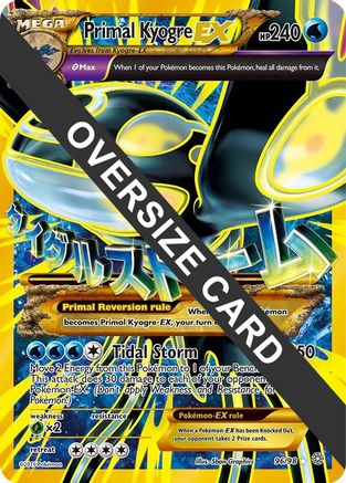 Primal Kyogre EX 096/98 - Holofoil Jumbo Cards - Promo