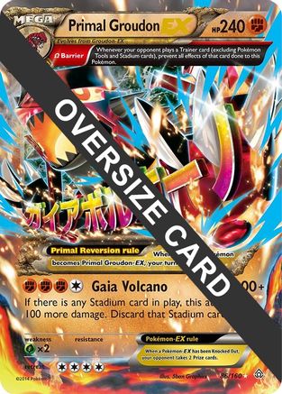 Primal Groudon EX 086/160 - Holofoil Jumbo Cards - Promo