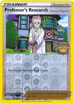 Professor's Research (Regional Championships) 178/202 - Reverse Holofoil League & Championship Cards - Promo