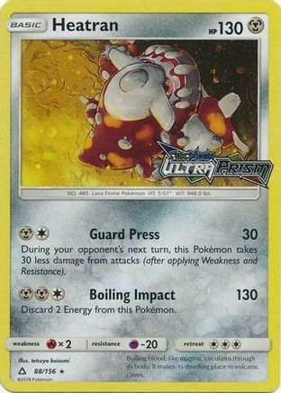 Heatran (Prerelease) 088/156 - Holofoil Alternate Art Promos - Promo