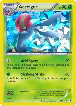 Accelgor (Cracked Ice Holo) 012/101 - Holofoil Deck Exclusives - Holo Rare