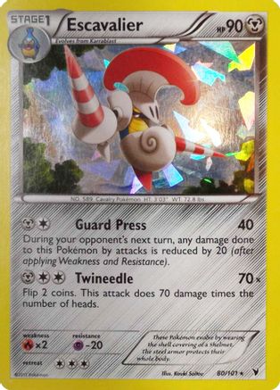 Escavalier (Cracked Ice Holo) 080/101 - Holofoil Deck Exclusives - Holo Rare