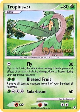 Tropius (Prerelease) 052/111 Nintendo Promos - Promo