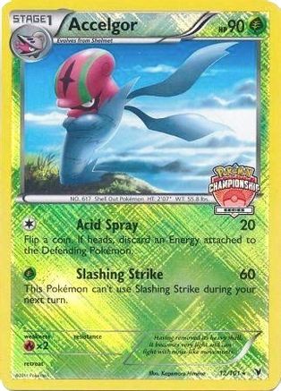 Accelgor (Championship Series) 012/101 - Reverse Holofoil League & Championship Cards - Promo